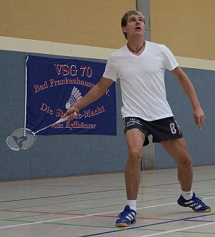 Immer am Federball: Der B&uuml;rgermeister (Foto: privat)