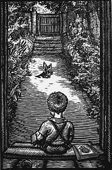 Holzschnitt "Auf der Schwelle" (Foto: A. Paul Weber, 1944)