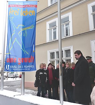 Fahnenaktion 2008 (Foto: Karl-Heinz Herrmann)