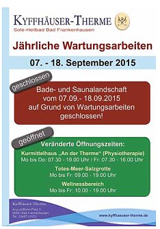 J&auml;hrliche Wartungsarbeiten (Foto: Stadtmarketing Bad Frankenhausen)