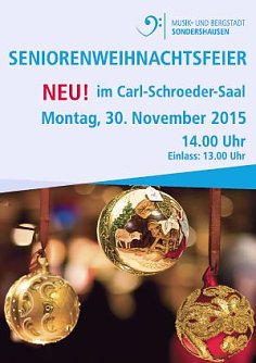 Weihnachtsfeier f&uuml;r die Senioren (Foto: Stadt Sondershausen)