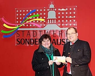 Energiegutschein  aus dem Advents-Los-Kalender (Foto: Stadtwerke Sondershausen)