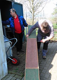 Erster Arbeitseinsatz 2016 auf dem Hundeplatz an der Trift (Foto: Schutz- und Gebrauchshundeverein Sondershausen)