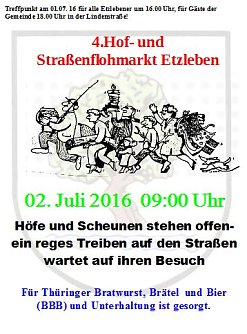 Auf zum 4. Etzlebener Flohmarkt (Foto: Peter Ke&szlig;ler)