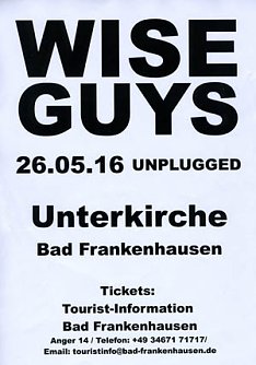 Konzert mit den Wise Guys in Bad Frankenhausen (Foto: Stadtmarketing Bad Frankenhausen)