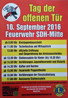 Offene T&uuml;r bei der Feuerwehr Mitte (Foto: FFW SDH-Mitte)