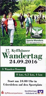 17. Kyffh&auml;user Wandertag geplant (Foto: Privat)