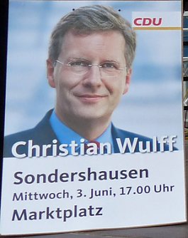 Plakat Christian Wulff (Foto: Karl-Heinz Herrmann)