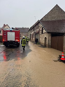 Besonders heftig hat es Kleinberndten am Dienstagabend getroffen. (Foto: Janine Skara)