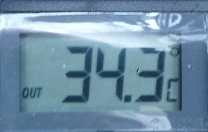 34 &deg;C (Foto: Karl-Heinz Herrmann)