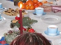 Weihnachtsfeier Tafel (Foto: Domizil Bad Frankenhausen)