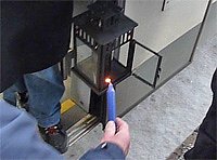 Friedenslicht angekommen (Foto: Karl-Heinz Herrmann)