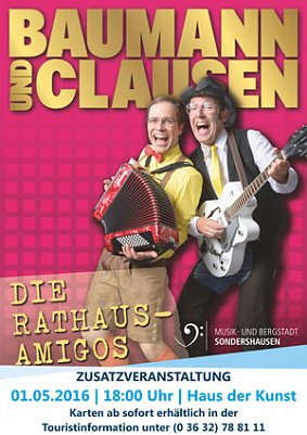 BAUMANN & CLAUSEN � Die Rathaus-Amigos (Foto: Stadt Sondershausen)