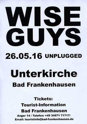 Konzert mit den Wise Guys in Bad Frankenhausen (Foto: Stadtmarketing Bad Frankenhausen)