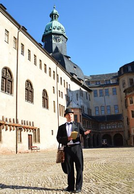 Anekdotenf&uuml;hrung mit Kammerdiener Albert (Foto: Tobias Nordhausen)