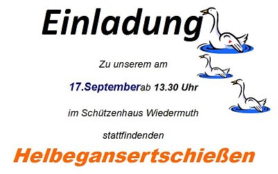 Helbegansertschie&szlig;en in Wiedermuth (Foto: Privat)