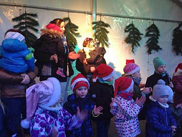 Weihnachtssingen in Clingen (Foto: Karin Beier)