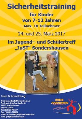 Sicherheitstraining f&uuml;r Kinder im JuST (Foto: JUST Sondershausen)