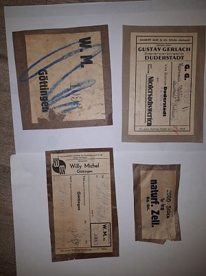 Versandaufkleber 1942 (Foto: )