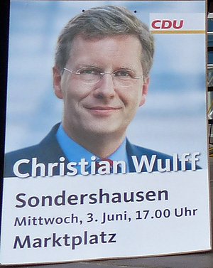 Plakat Christian Wulff (Foto: Karl-Heinz Herrmann)