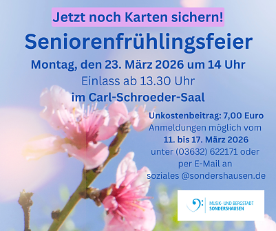 Plakat (Foto: Stadtverwaltung Sondershausen)