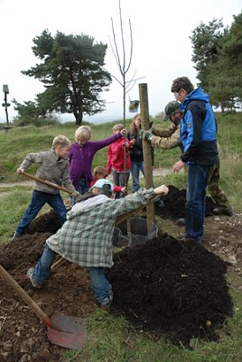 Baumpflanzung Naturpark (Foto: Naturpark Kyffh&auml;user)