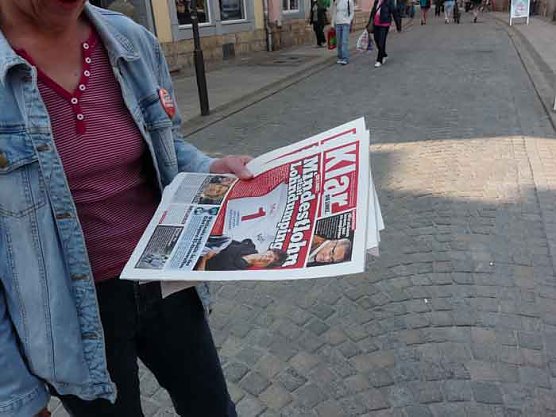 Mindestlohn statt Lohndumping! (Foto: Karl-Heinz Herrmann) Mindestlohn statt Lohndumping! (Foto: Karl-Heinz Herrmann)