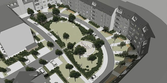 Völlige Neugestaltung (Foto: Wippertal Wohnungsgesellschaft) Völlige Neugestaltung (Foto: Wippertal Wohnungsgesellschaft)