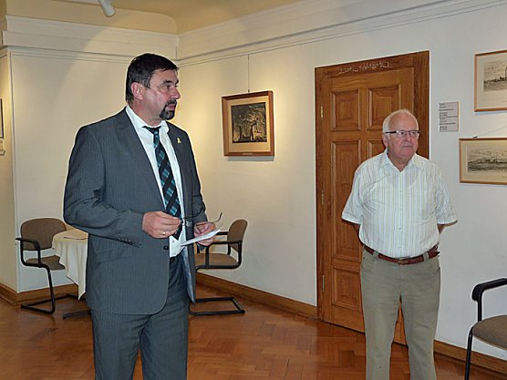 Ausstellung mit Bergbaumotiven (Foto: Karl-Heinz Herrmann)