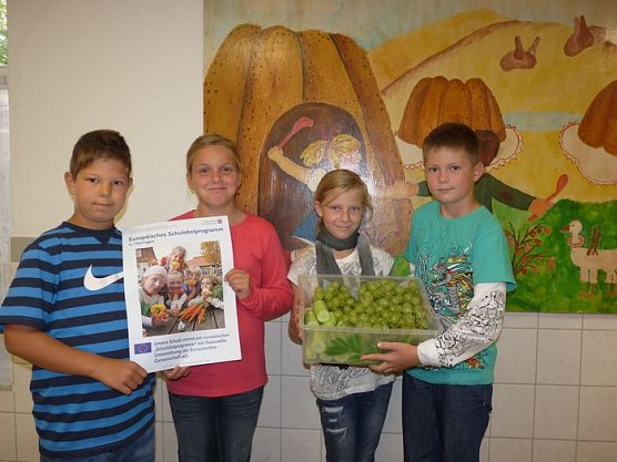 Schulobstprogramm gestartet (Foto: Karl-Heinz Herrmann) Schulobstprogramm gestartet (Foto: Karl-Heinz Herrmann)