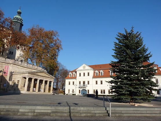 Weihnachtsbaum steht (Foto: Karl-Heinz Herrmann)
