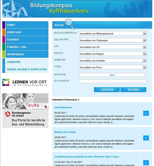 Bildungskompass verschafft Überblick (Foto: Landratsamt Kyffhäuserkreis) Bildungskompass verschafft Überblick (Foto: Landratsamt Kyffhäuserkreis)
