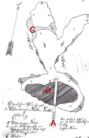 Skizze-H&ouml;hle (Foto: Hans-J&uuml;rgen Schmidt)