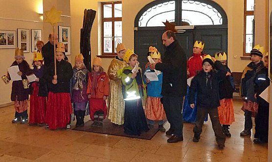 Sternensinger im Landratsamt (Foto: privat)