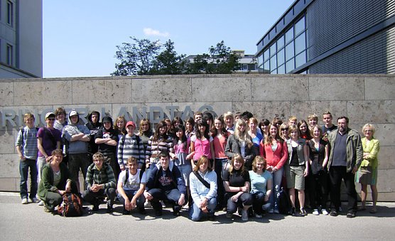 Landtagsbesuch durch Sch&uuml;ler (Foto: Kreisjugendring)