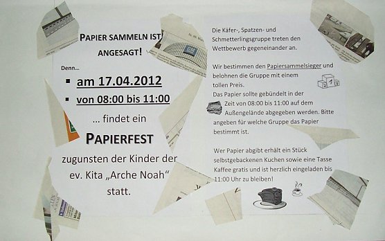 Jetzt fleißig sammeln (Foto: Kita Großfurra) Jetzt fleißig sammeln (Foto: Kita Großfurra)