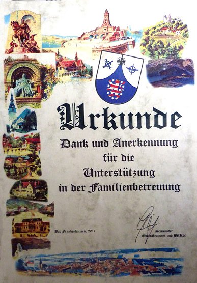 Spende f&uuml;r Familienbetreuungsstelle (Foto: Stadt Bad Frankenhausen)