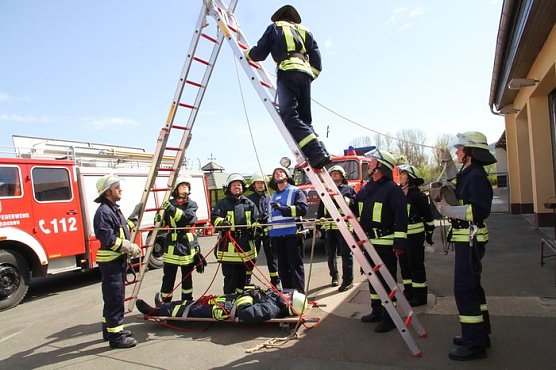 Einsatzkr&auml;fte ausgebildet (Foto: G&uuml;nter Herting)
