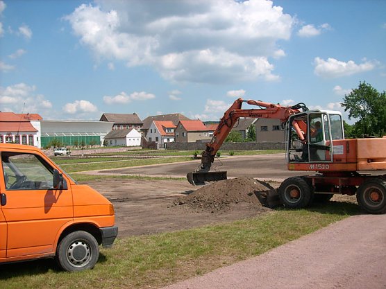 Lustgarten Orangerie Bendeleben im Bau (Foto: Karl-Heinz Herrmann)