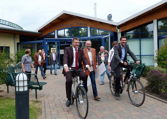 Fahrradverleih er&ouml;ffnet (Foto: Peter M&ouml;bius)
