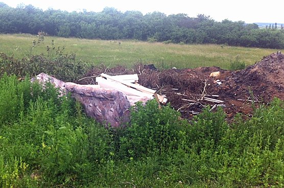 Widerrechtliche Ablagerungen (Foto: Stadt Sondershausen) Widerrechtliche Ablagerungen (Foto: Stadt Sondershausen)