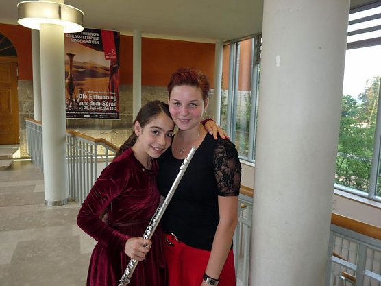 Im Mittelpunkt die Flöte (Foto: Karl-Heinz Herrmann) Im Mittelpunkt die Flöte (Foto: Karl-Heinz Herrmann)