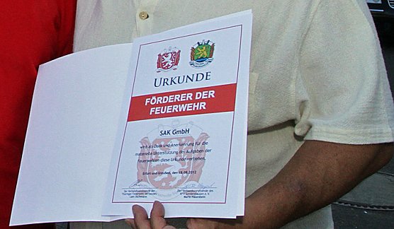 Förderer der Feuerwehr (Foto: Günter Herting) Förderer der Feuerwehr (Foto: Günter Herting)