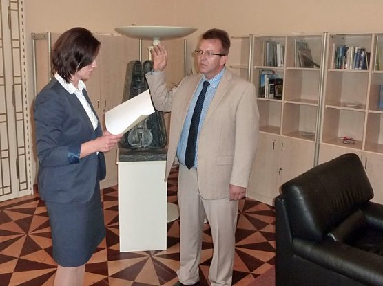 Diensteid abgenommen (Foto: Landratsamt Kyffh&auml;userkreis)