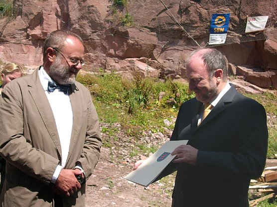 Sicherung Kyffhäusersteilwand (Foto: Karl-Heinz Herrmann) Sicherung Kyffhäusersteilwand (Foto: Karl-Heinz Herrmann)