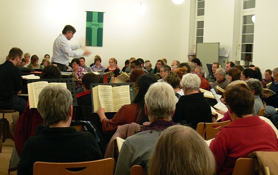 Gemeinsame Probe (Foto: Ann-Kristin Schmidt) Gemeinsame Probe (Foto: Ann-Kristin Schmidt)