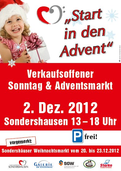 Verkaufsoffener Sonntag mit Adventsmarkt (Foto: Stadt Sondershausen)