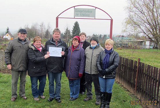 Unterst&uuml;tzung f&uuml;r Kleingartenverein (Foto: Wahlkreisb&uuml;ro Gudrun Holbe)