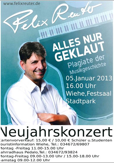 "Alles nur geklaut - Plagiate der Musikgeschichte" (Foto: Stadt Wiehe)