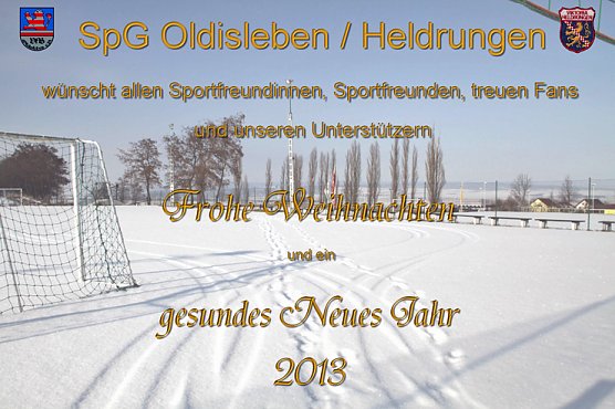 Frohes Weihnachtsfest (Foto: VfB Oldisleben)